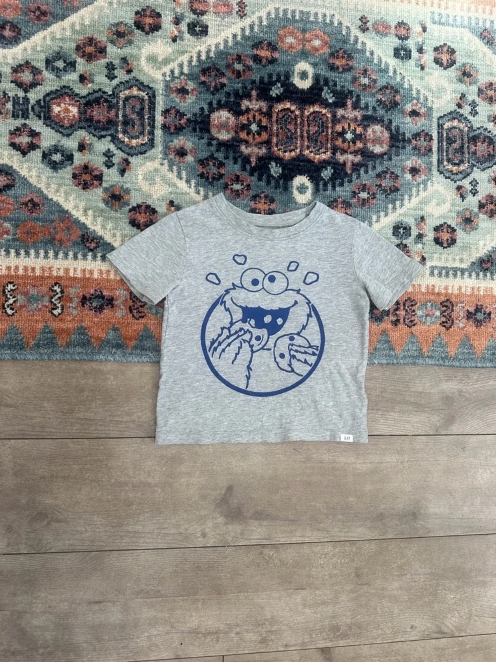 GAP X Sesame Street Cookie Monster Graphic Tee Sz 3T Toddler Boy
